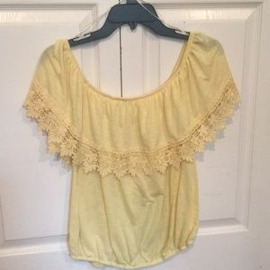 Yellow Off-the-Shoulder Top